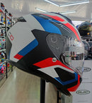Capacete HJC C10 Tins - Branco/Vermelho/Preto/Azul