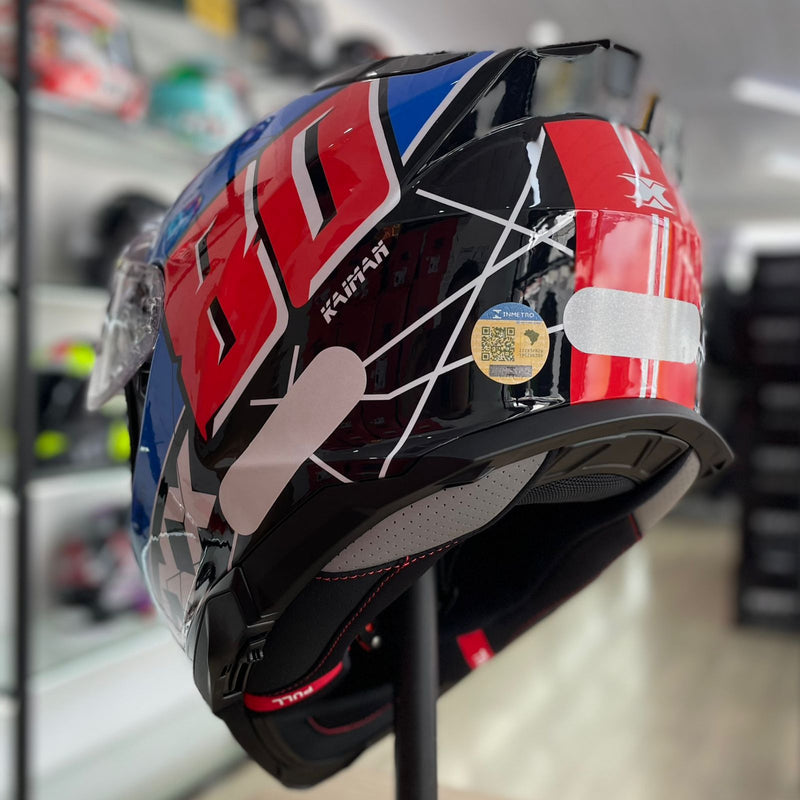 Capacete Texx VECTOR AZUL VERM. PRETO BRANCO