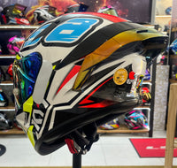 CAPACETE KYT TT COURSE 98 BOMB + VISEIRA COLORIDA E AEROFOLIO