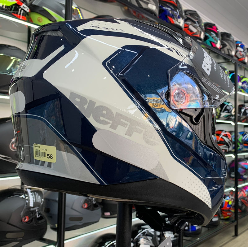 CAPACETE BIEFFE B-40 ESSENCE AZUL AZUL