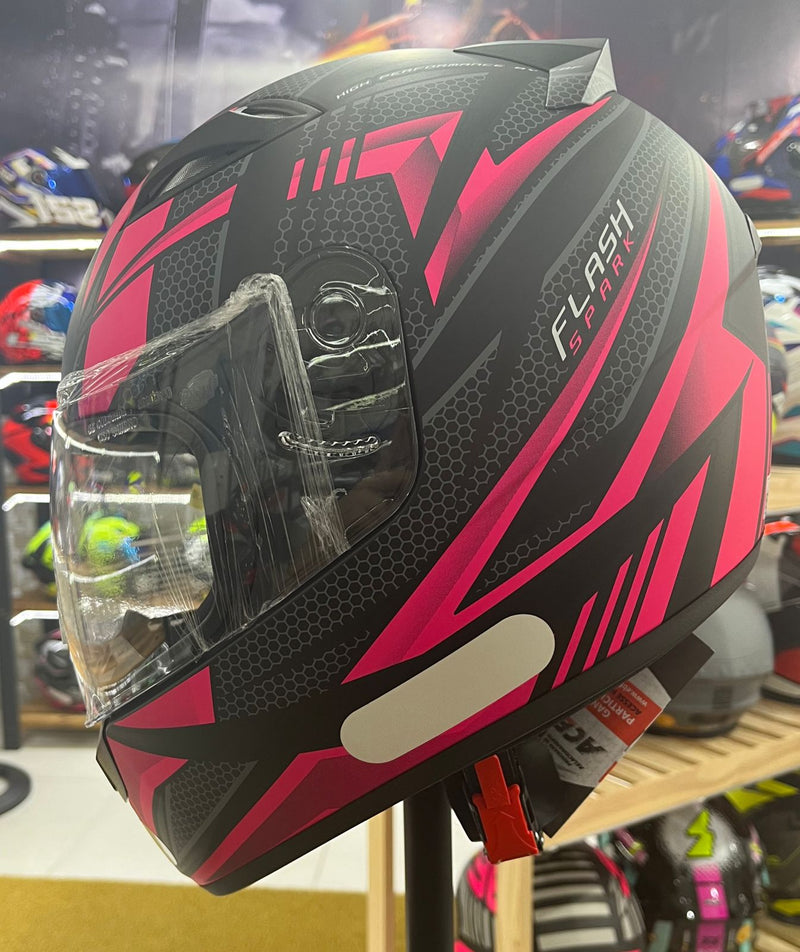 Capacete EBF Spark Flash Rosa