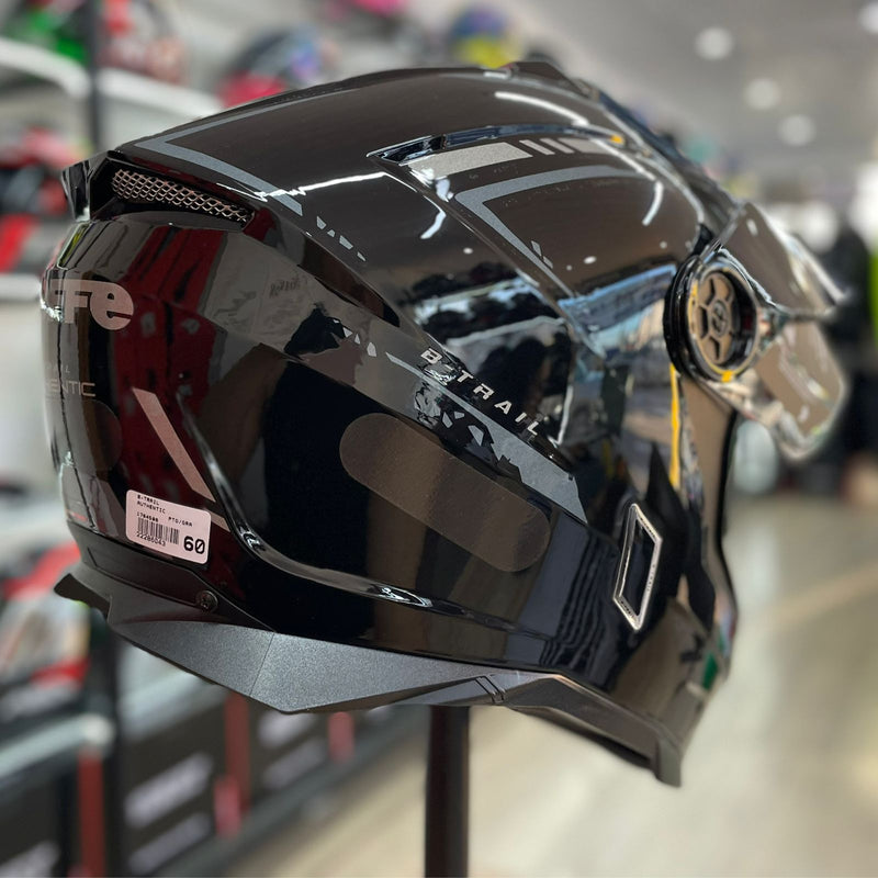 CAPACETE BIEFFE, B-TRAIL AUTHENTIC PRETO/GRAFITE