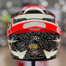 Capacete KYT TT COURSE VINALES BALANCE RED/GUNMETAL