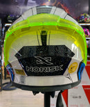 CAPACETE NORISK ROBOT WHT YELLOW