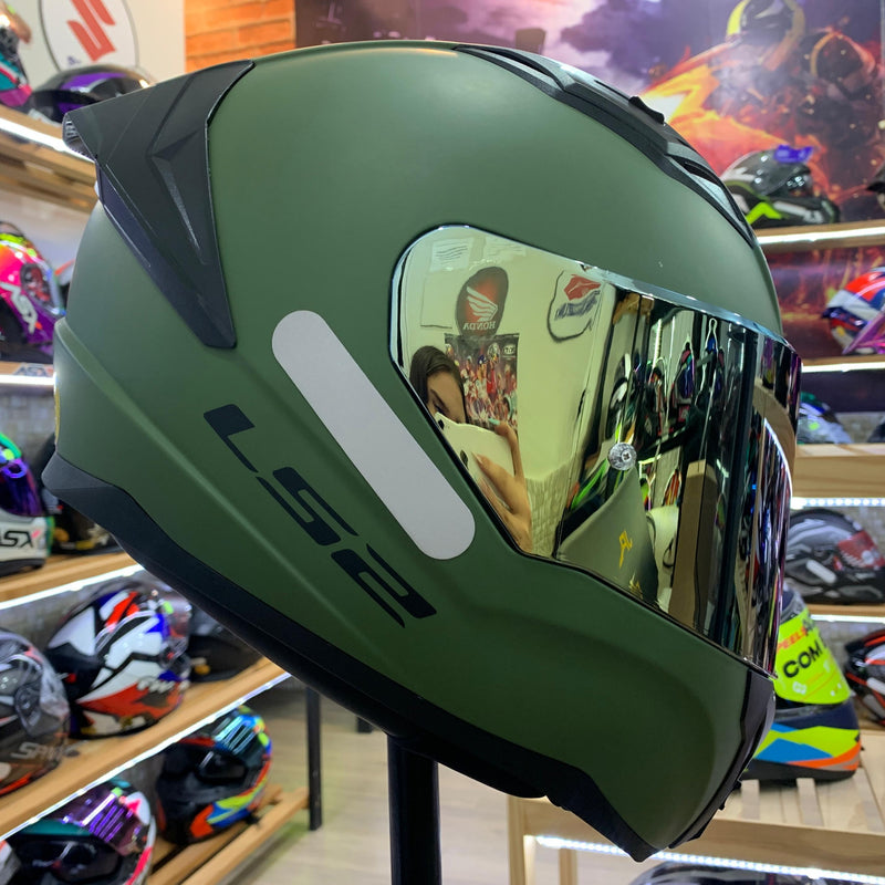 CAPACETE LS2 VIGO, FF810 MONOCOLOR FOSCO MILITAR