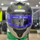 CAPACETE RACE TECH SIGNAL ACTIVE MATTE TIT/GREY HV YLW