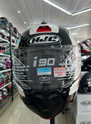 CAPACETE HJC I90 WASCO VERMELHO PRETO E BRANCO