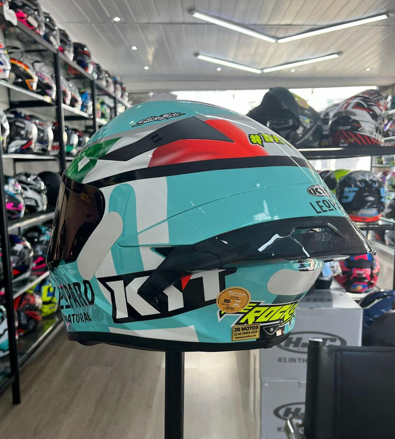 KYT TT COURSE Leopard Dalla Porta + Viseira Colorida e Aero