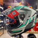 CAPACETE LS2 FF808 STREAM II ROAD MATTE CYAN  LIGHT GREY