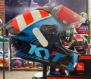 Capacete KYT R2R Straight com óculos interno