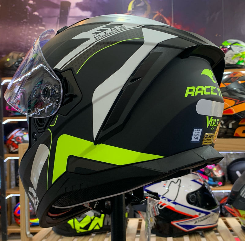 Capacete Race Tech TRACK MATTE TITANIUM BLACK