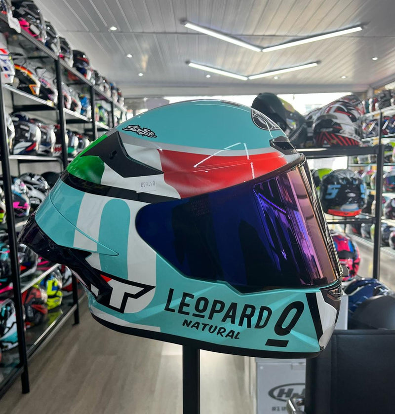 KYT TT COURSE Leopard Dalla Porta + Viseira Colorida e Aero