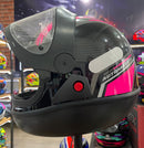 Capacete EBF Automático Bolt, Preto Rosa