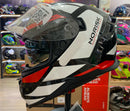 CAPACETE NORISK STRADA 2 EVOQUE BLK/ WHT/ RED