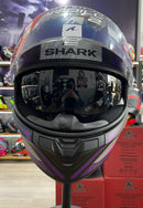 Capacete Shark RIDILL 2 BERSEK KVV, com óculos interno