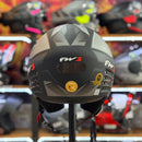 Capacete FW3 X OPEN UP RAPID PRETO COM GRAFITE