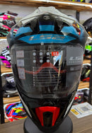 Capacete LS2 Explorer C MX701 Frontier BLK/BLUE