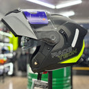 CAPACETE RACE TECH SIGNAL ACTIVE MATTE TIT/GREY HV YLW