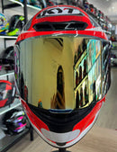 CAPACETE KYT TT COURSE GEAR RED BLACK