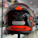 Capacete Texx KRATOS NOMADE PRETO LARANJA CINZA