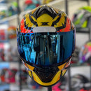 Capacete TEXX SPIHE MAASAI LARANJA AMARELO