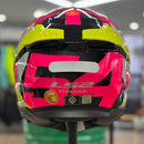 Capacete LS2 STREAM II FF808 TIGER ALDEGUER HV YLW/PINK