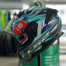 Capacete LS2 STREAM II FF808 FIREFLY MATTE BLUE PURPLE