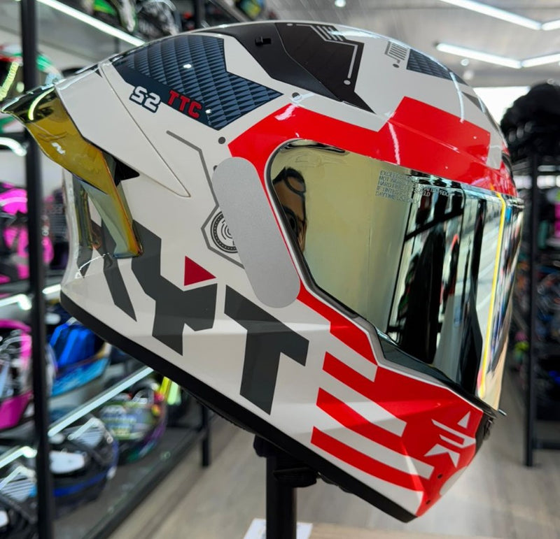 Capacete KYT TT COURSE FUSELAGE RED