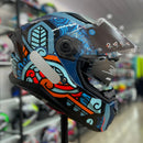 Capacete Axxis Panther Sv Punch C7 Blue Gloss