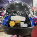 Capacete EBF Automático Bolt, Preto e Azul
