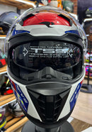 Capacete Race Tech VOLT Track White Blue