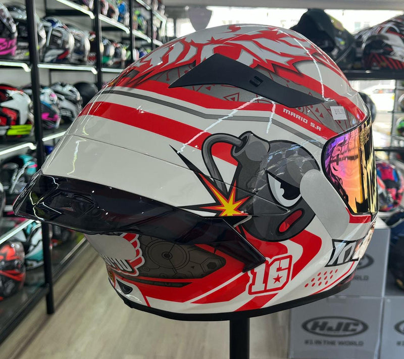 CAPACETE KYT TT COURSE SUPER MARIO