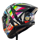 Capacete LS2 FF805 THUNDER C GP FLASH BLACK + VISEIRA FUMÊ ACESSÓRIOS
