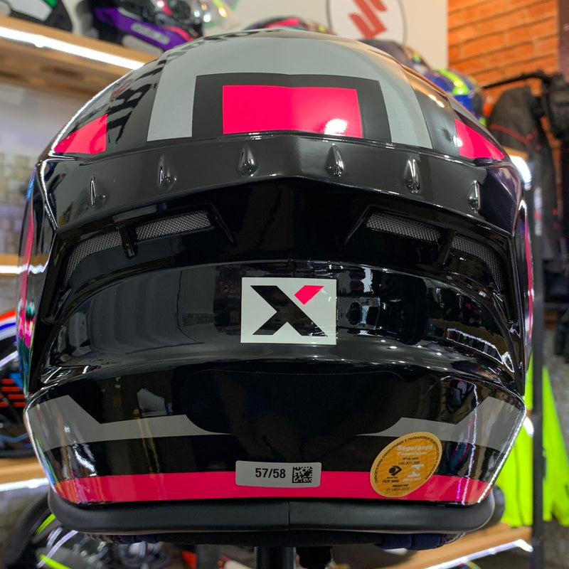 CAPACETE DRAKEN SPIRIT BRILHO PRETO TIFFANY PRATA