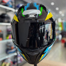 CAPACETE TEXX RAPTOR GENESIS AZUL AMARELO BRANCO