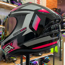 CAPACETE DRAKEN SPIRIT BRILHO PRETO TIFFANY PRATA