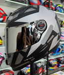 CAPACETE LS2 FF358 STARWAR MATTE BLACK SILVER