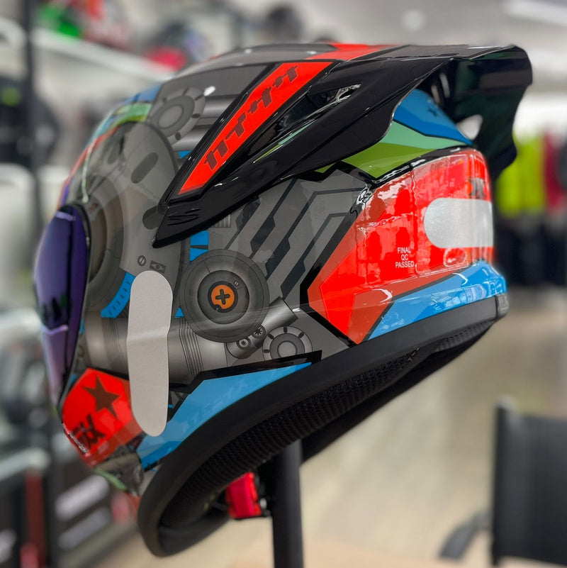 CAPACETE TEXX, SPIHE GEAR VERM AZUL