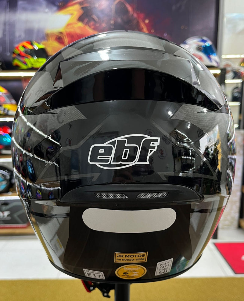 Capacete EBF Spark Mixed Branco com cinza