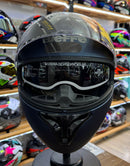 CAPACETE BIEFFE B-40 CLASSIC AZ DARK FOSCO GRAFITE