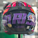 Capacete NORISK RAZOR TURBO BLACK /PINK / PURPLE