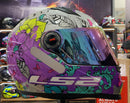 CAPACETE LS2 FF358 DREAMCATCHER SILVER YELLOW