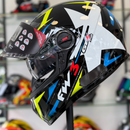 Capacete FW3 GTX STAR  Amarelo e Azul