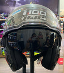 Capacete HJC I100 180 BEIS PRETO CHUMBO E VERMELHO