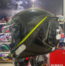 Capacete X troy Drone Amarelo, com óculos interno