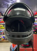 Capacete EBF Automático Bolt, Preto Rosa