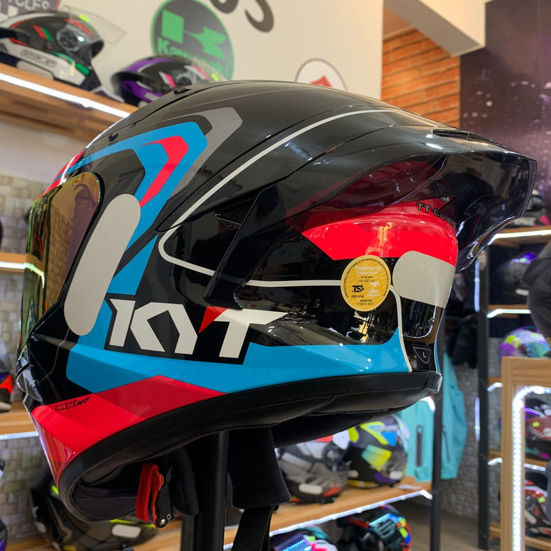 CAPACETE KYT TT COURSE OVERTCH BLACK PINK