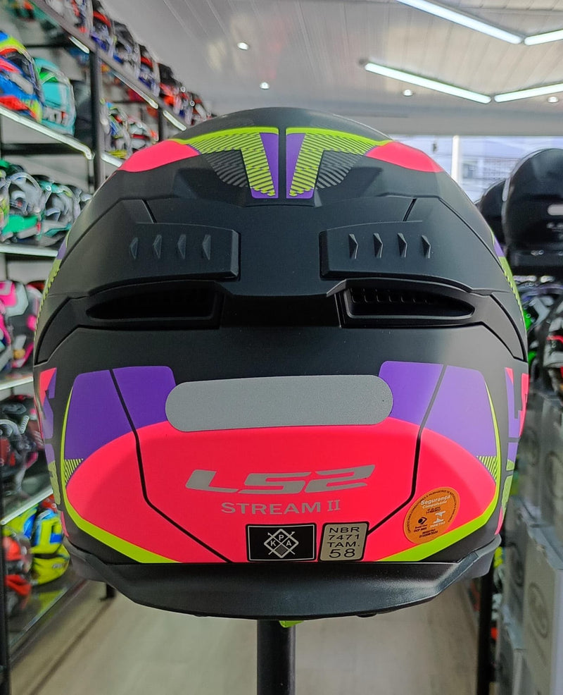 Capacete LS2 STREAM 2 FF808 ROAD PINK BLACK