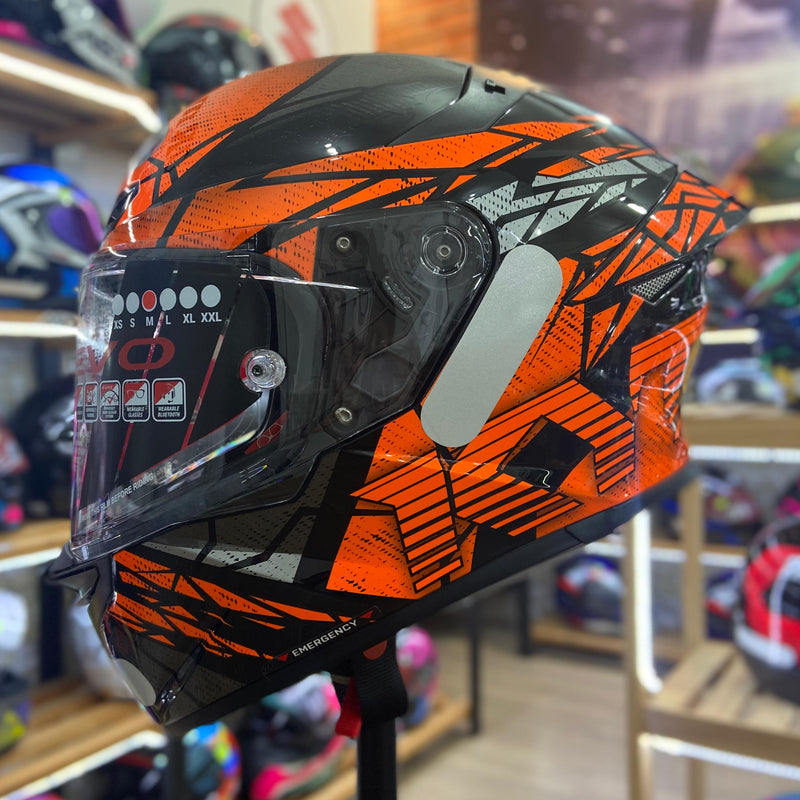 Capacete KYT TT REVO COBUSTION ORANGE