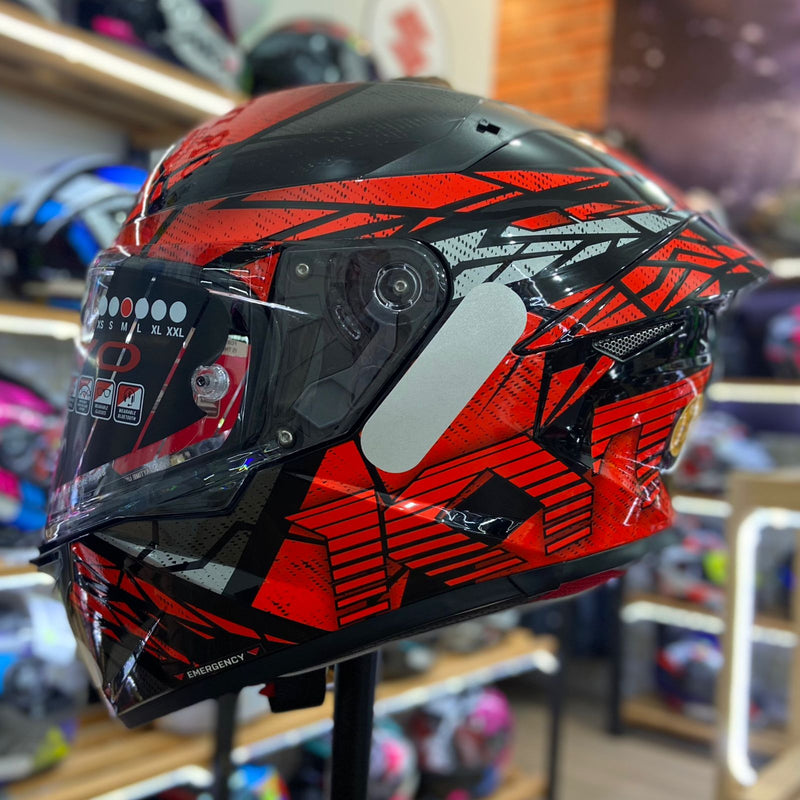 Capacete KYT  TT REVO COBUSTION RED